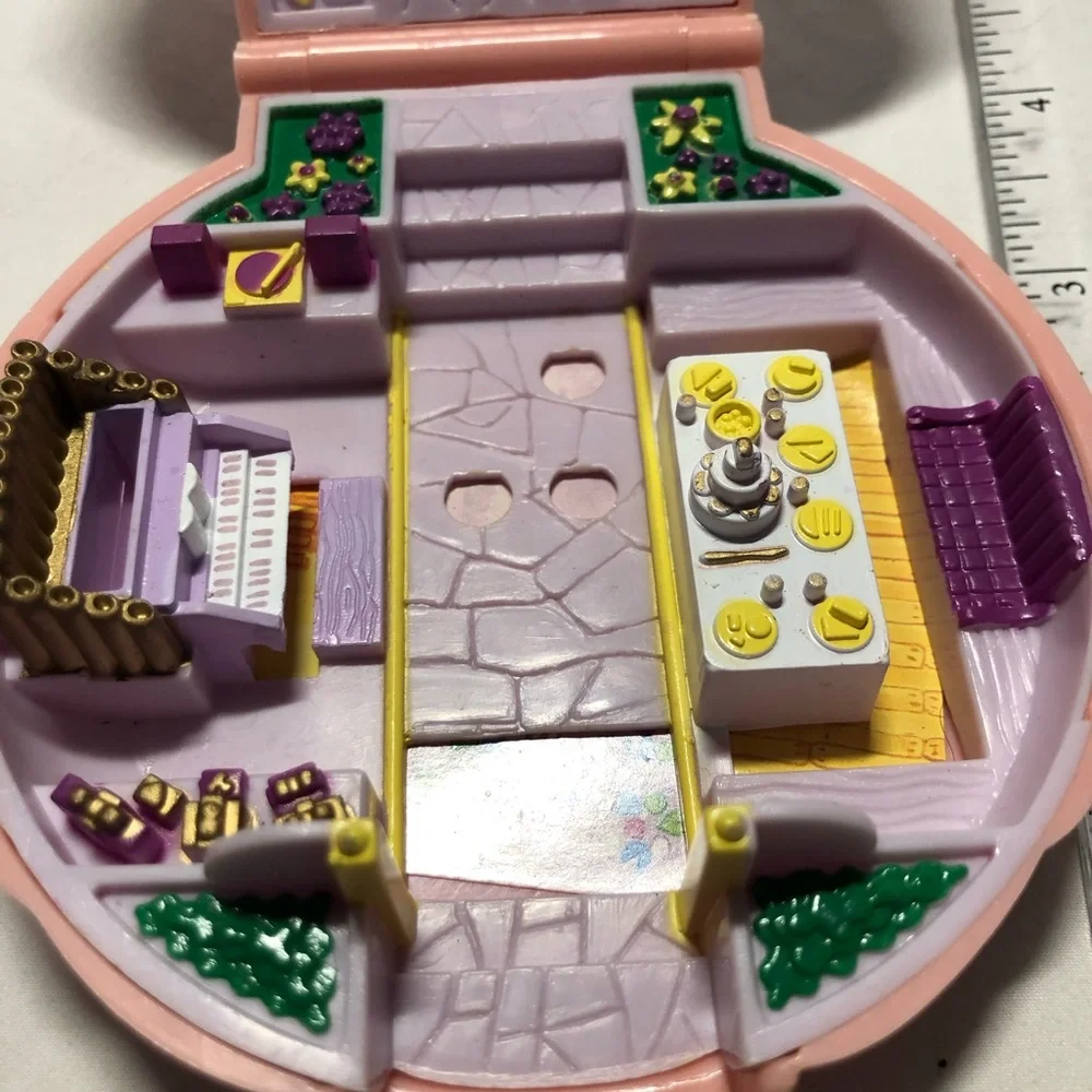 Polly Pocket Nancy's Wedding Day Pink Shell Compact Bluebird Toys Vintage 1989 - Picture 10 of 10